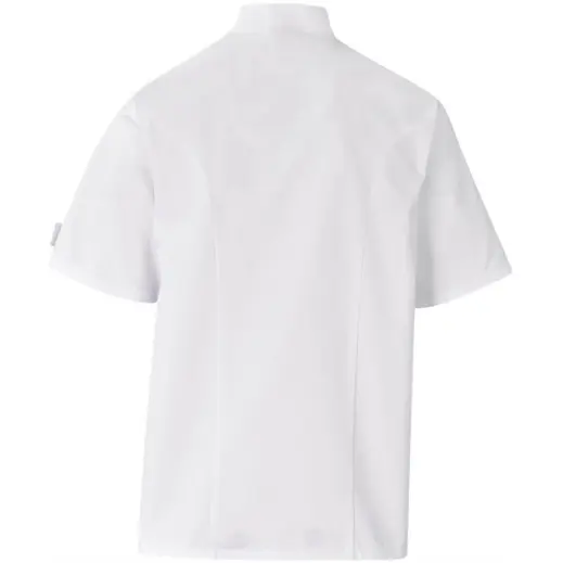 Unisex Short Sleeve Zest Chef Jacket White Back
